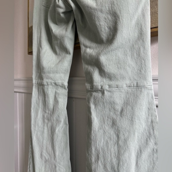 ENTYINEA Women's Flare Jeans Elastic Stretchy Cotton Denim Pants Sage Green L - Picture 8 of 10